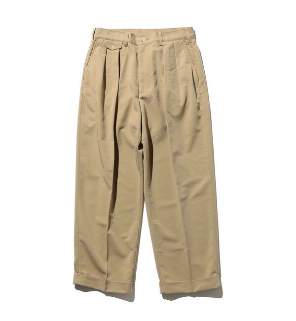 BEAMS PLUS「2 Pleats Trousers PE Twill」|その他|SAND
