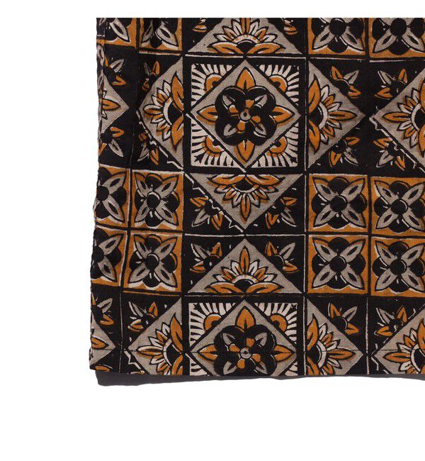 BEAMS PLUS「Open Collar Block Print ④」|シャツ・ブラウス|