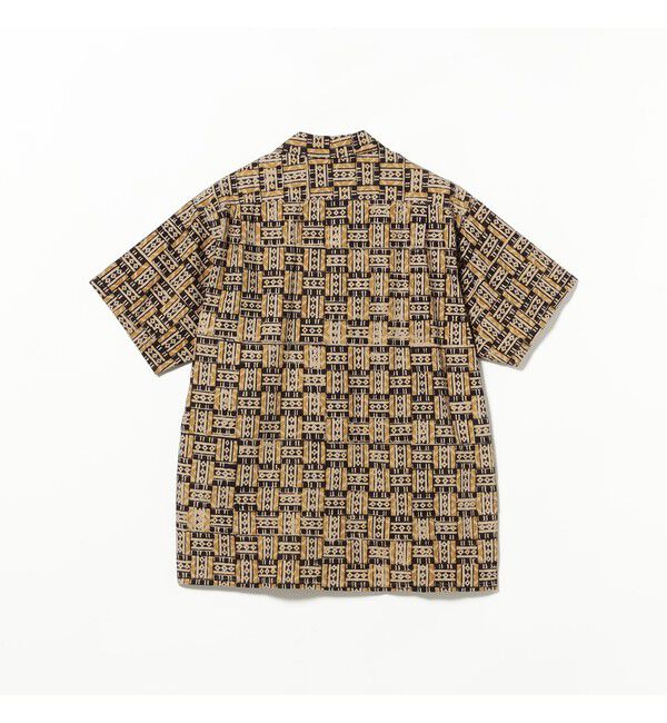 BEAMS PLUS「Open Collar Block Print ③」|シャツ・ブラウス|