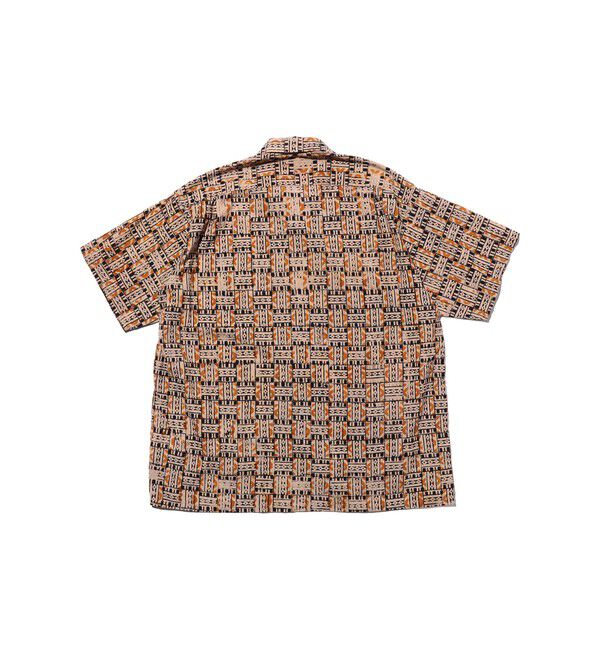 BEAMS PLUS「Open Collar Block Print ③」|シャツ・ブラウス|