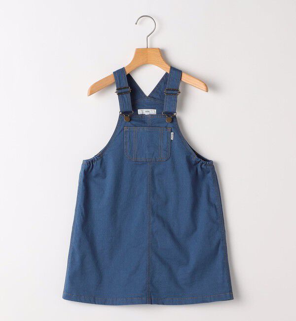 SHIPS KIDS「SHIPS KIDS:100～130cm / デニム オーバーオール スカート」|ジャンパースカート|