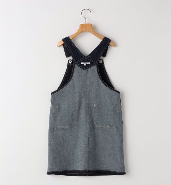 SHIPS KIDS「SHIPS KIDS:140～150cm /デニム オーバーオール スカート」|ジャンパースカート|