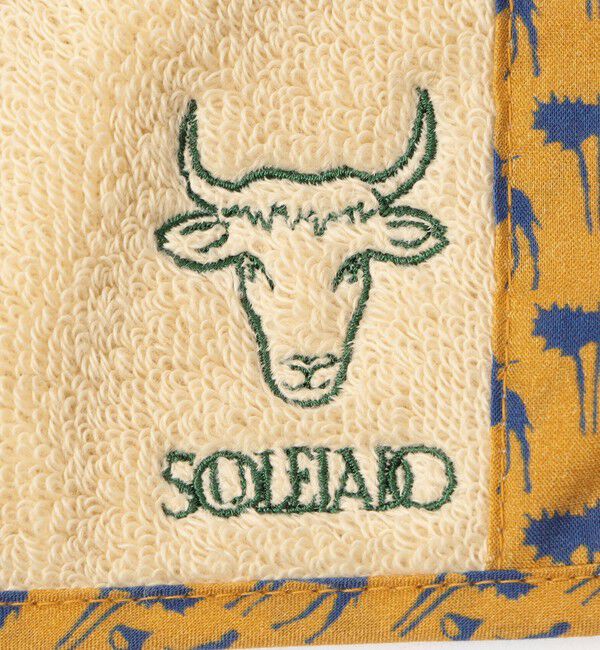 SOULEIADO「SOULEIADO プリントコンビ ハンドタオル」|ハンカチ|