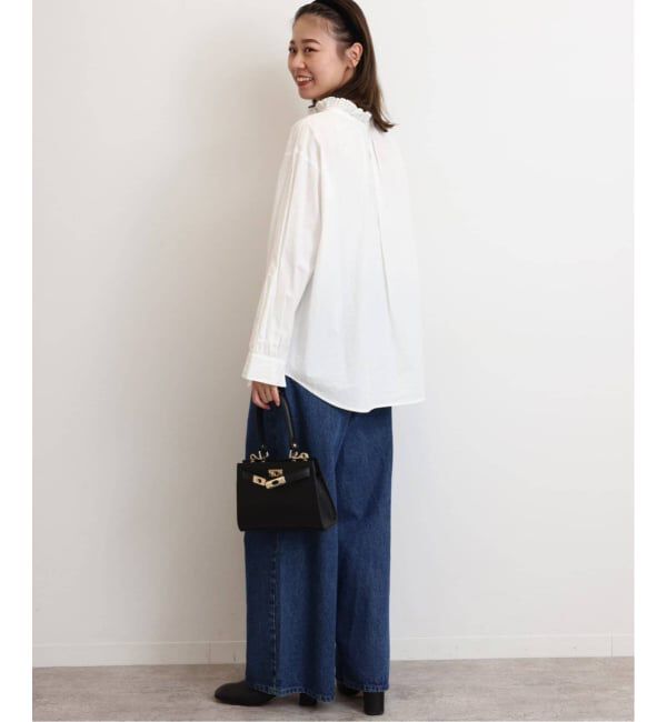 JOURNAL STANDARD relume「《追加5》ハイカウントコットンスタンドカラー2way」|シャツ・ブラウス|