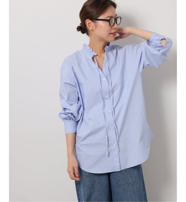 JOURNAL STANDARD relume「《追加5》ハイカウントコットンスタンドカラー2way」|シャツ・ブラウス|
