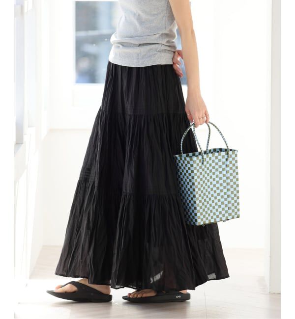 JOURNAL STANDARD relume「《WEB限定追加2》コットンボイルクリンクルティアードスカート」|スカート|