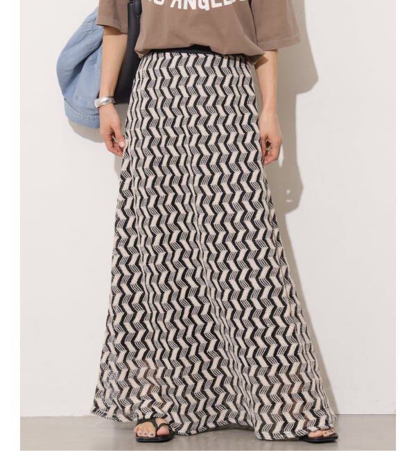 JOURNAL STANDARD relume「《WEB限定追加》【TORRAZZO DONNA/トラッゾドンナ】ジオメトリックレーススカート」|スカート|