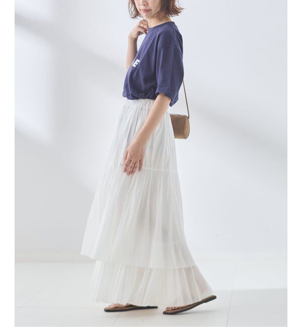 journal standard L'essage「SWボイルティアードスカート」|スカート|