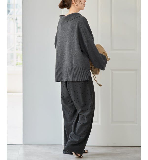 Spick and Span「ルーズウールポロシャツニット」|ニット・セーター|