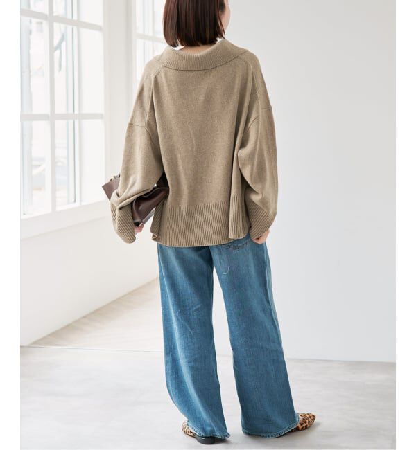 Spick and Span「ルーズウールポロシャツニット」|ニット・セーター|