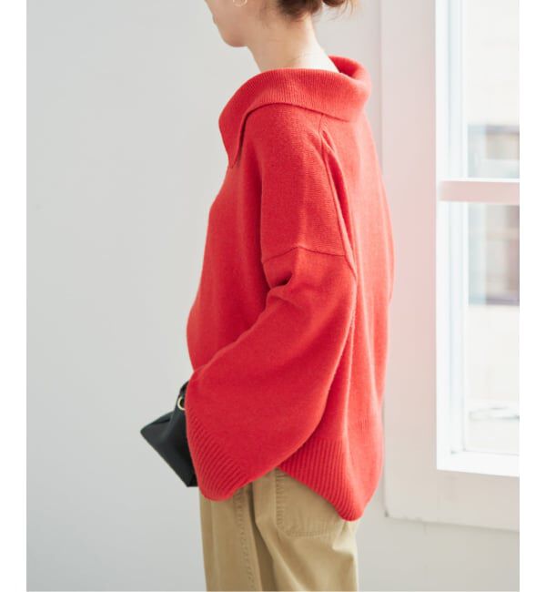 Spick and Span「ルーズウールポロシャツニット」|ニット・セーター|