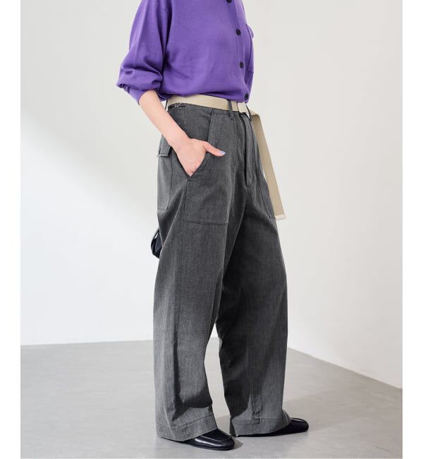 FRAMeWORK「≪予約≫YARMO/ヤーモ  THE UNIFORM 別注ベルト付きワークパンツ」|スラックス|