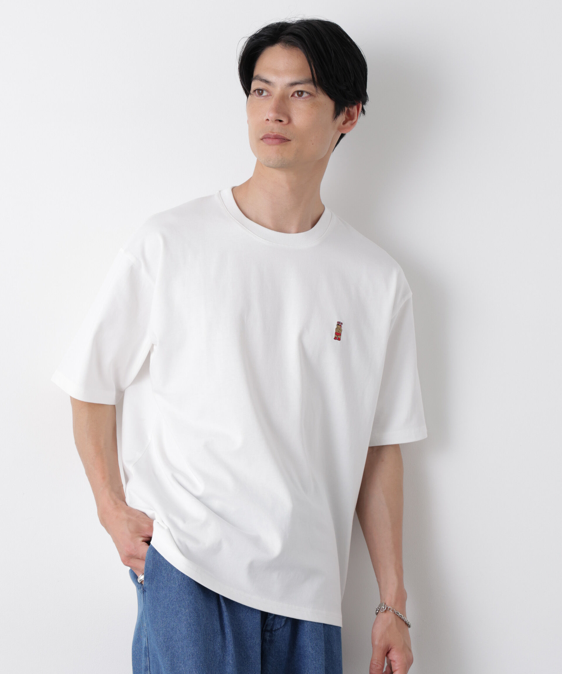 NANO universe「ナノベア ワイドTシャツ半袖 プロレス」|Tシャツ・カットソー|