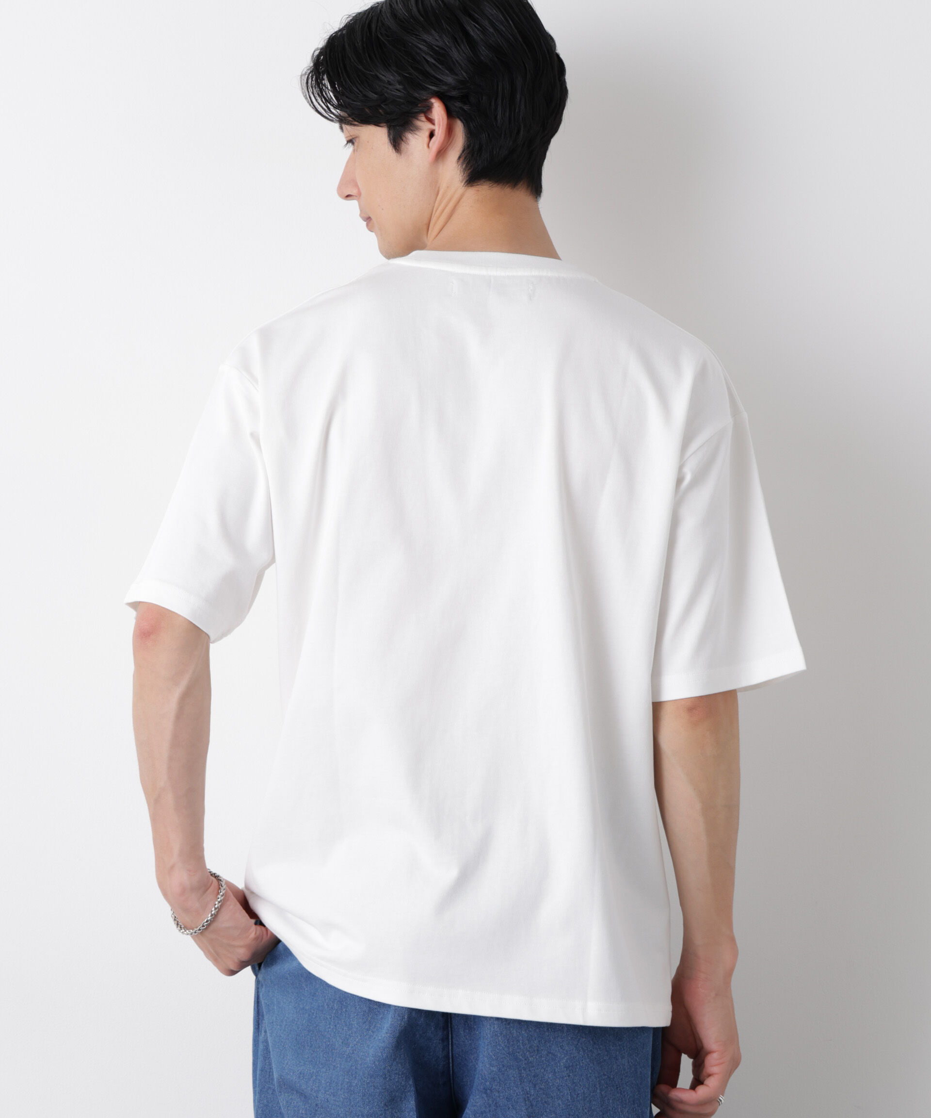 NANO universe「ナノベア ワイドTシャツ半袖 プロレス」|Tシャツ・カットソー|