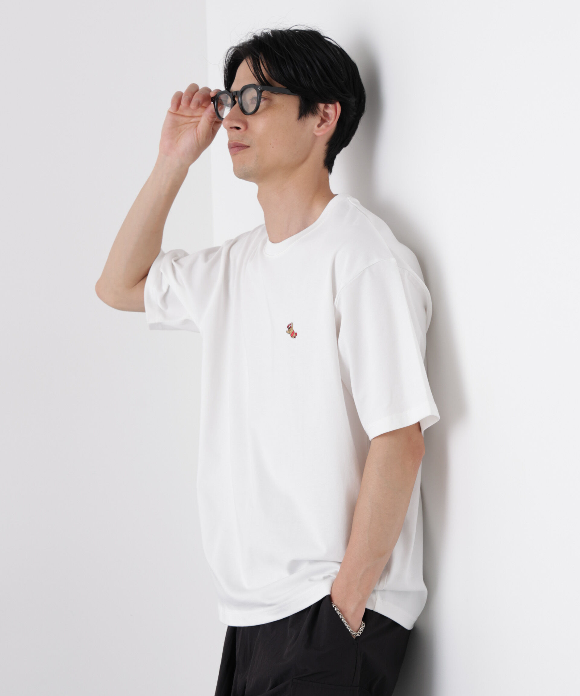 NANO universe「ナノベア ワイドTシャツ半袖 プロレス」|Tシャツ・カットソー|