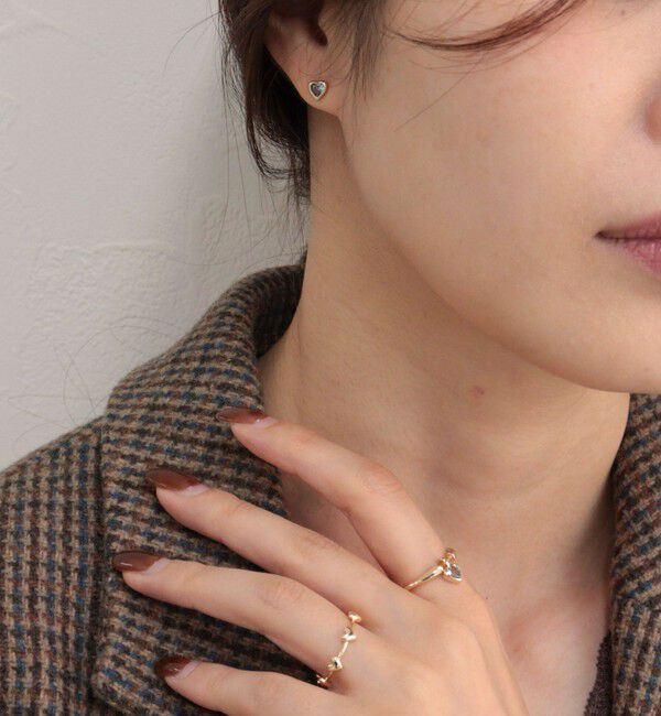 fredy emue「プチハートビジューピアス」|ピアス|