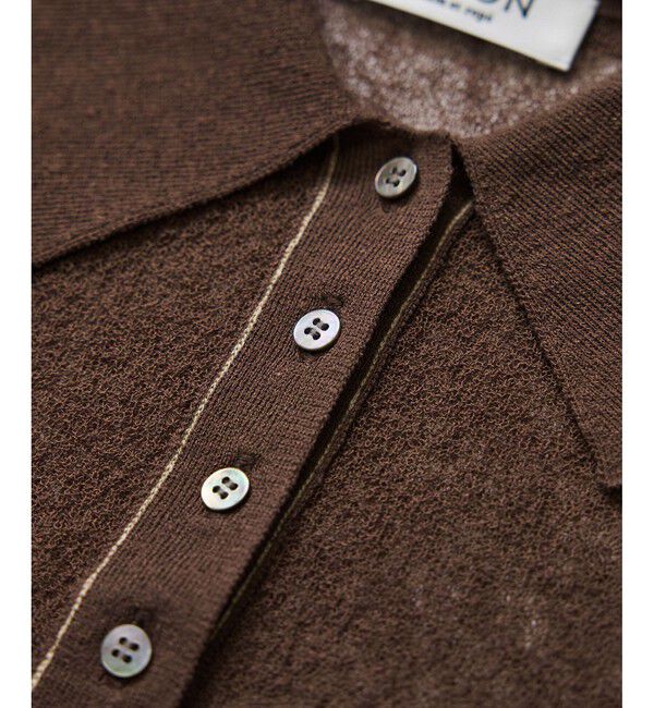 SALON adam et rope'「シアークレープクロップドポロシャツ」|ポロシャツ|