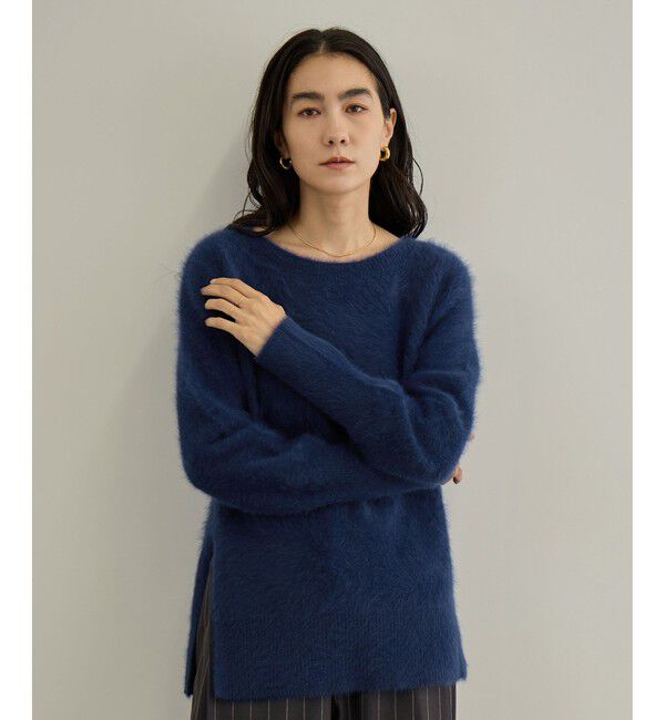 SALON adam et rope'「フォックスカシミアボートネックプルオーバー」|ニット・セーター|