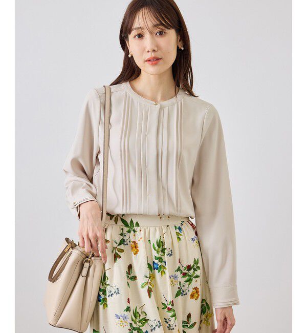 Rope&rsquo;Picnic「【WEB限定】フロントピンタックブラウス/通勤・お仕事」|シャツ・ブラウス|