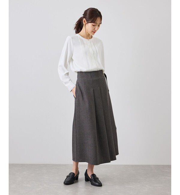 Rope&rsquo;Picnic「【WEB限定】フロントピンタックブラウス/通勤・お仕事」|シャツ・ブラウス|