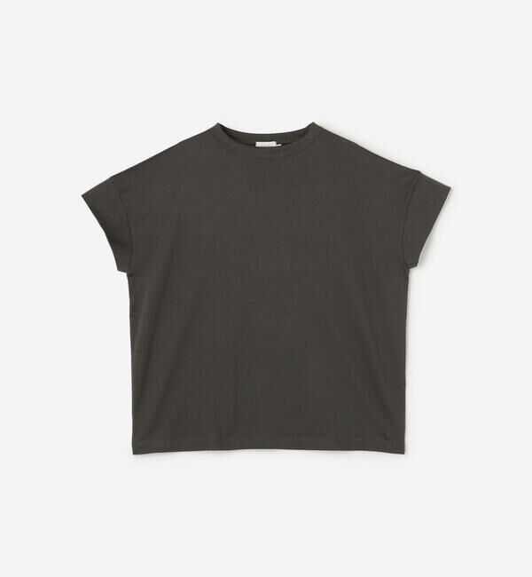 handvaerk「handvaerk | 60/2 ボトルネックTシャツ WOMEN」|Tシャツ・カットソー|DKGREY