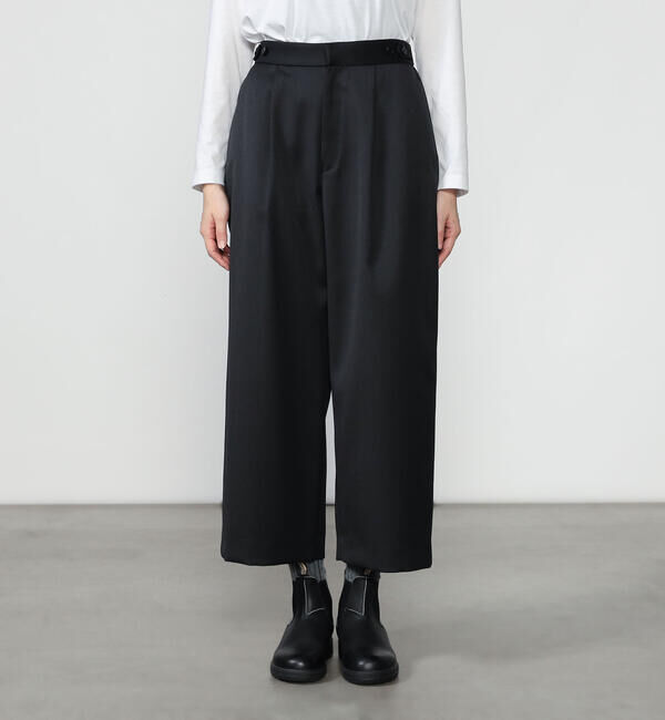 Morris & Sons「MORRIS & SONS | ワイドクロップド イージーパンツ WOMEN」|チノ|
