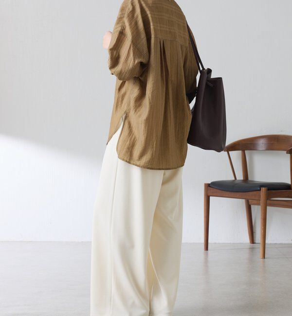  「【ロングシーズン着やすい】シャドーストライプオーバーシャツ」|シャツ・ブラウス|