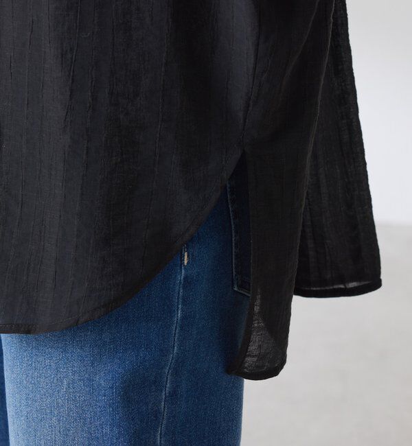  「【ロングシーズン着やすい】シャドーストライプオーバーシャツ」|シャツ・ブラウス|
