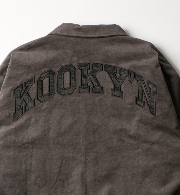  「【KOOKY'N/セットアップ可】サテン刺繍コーデュロイブルゾン」|ブルゾン・スタジャン|