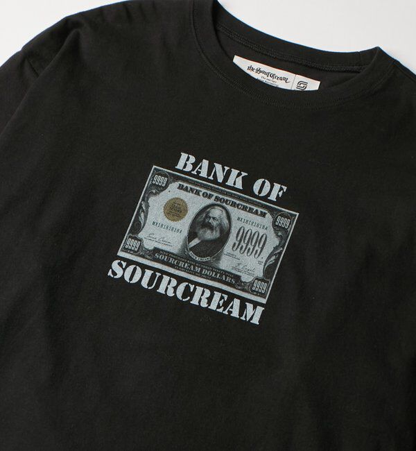  「【Sourcream/UINSEX】マルクス紙幣レイヤードワッフルトップス」|Tシャツ・カットソー|