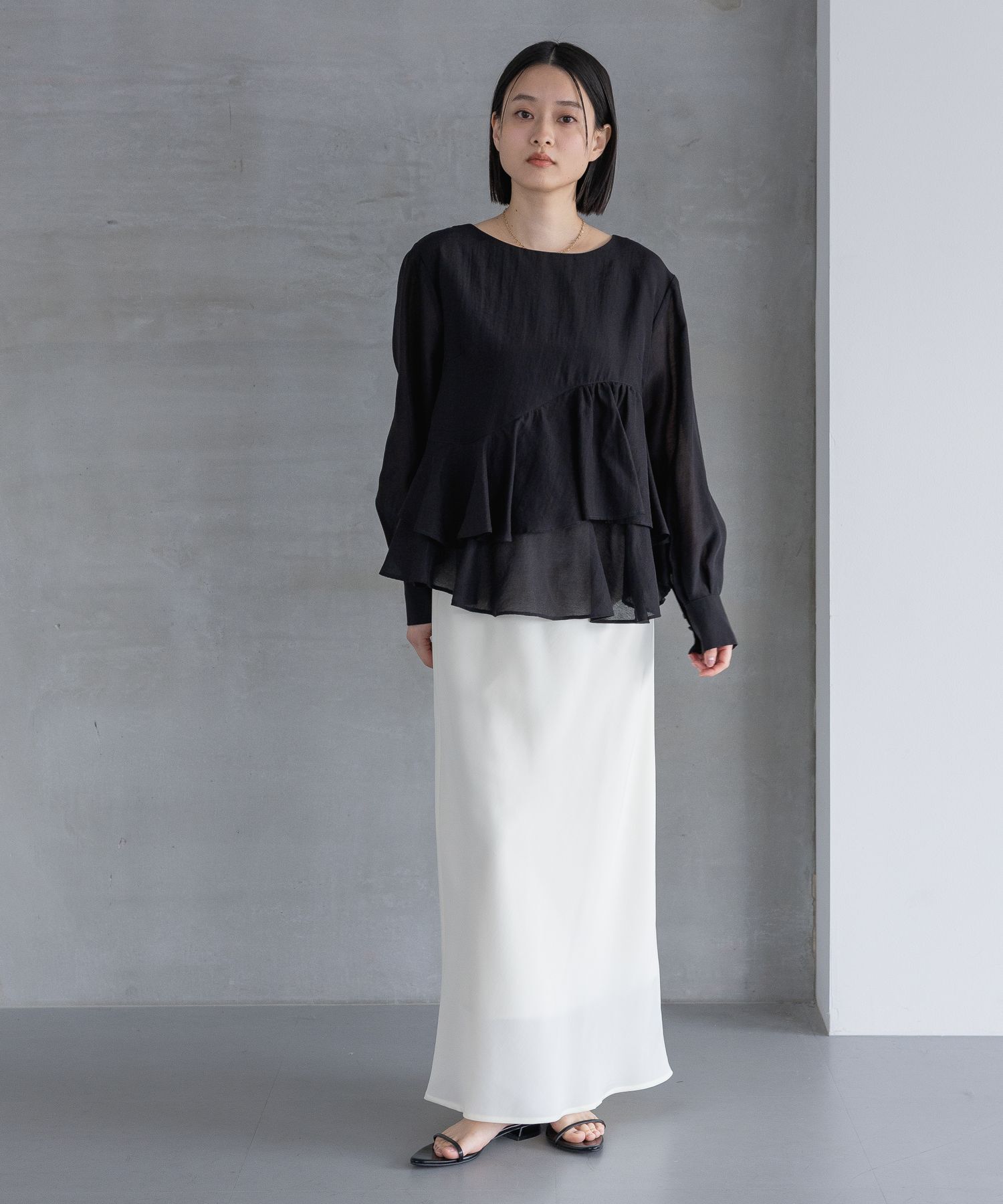 A part by 「【OUTLET】フィブリルナロースカート」|スカート|