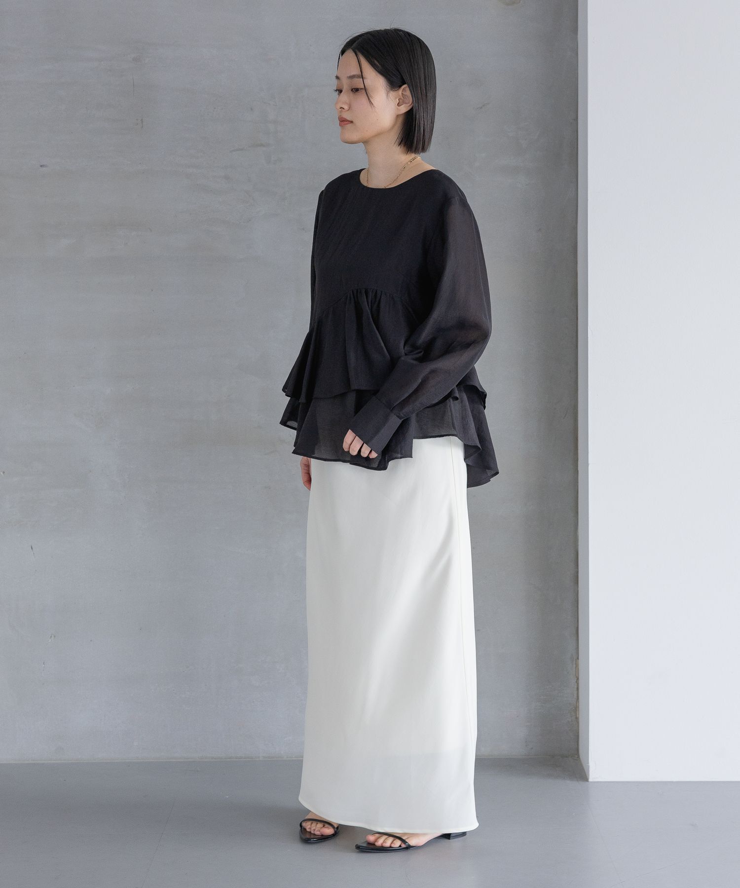 A part by 「【OUTLET】フィブリルナロースカート」|スカート|