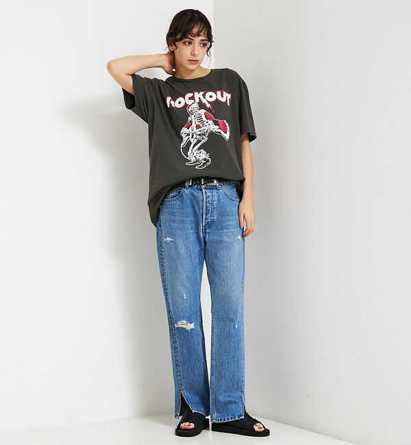 ABAHOUSE「【JERZEES/ジャージーズ】ROCK OUT Tシャツ/ユニセックス」|Tシャツ・カットソー|