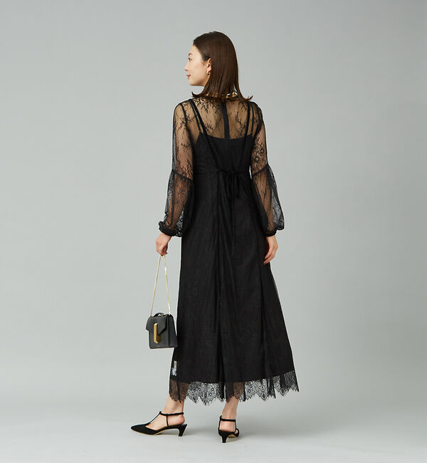 Rouge vif「【一部店舗限定】２WAYレース&times;キャミセットワンピース」|ワンピース|
