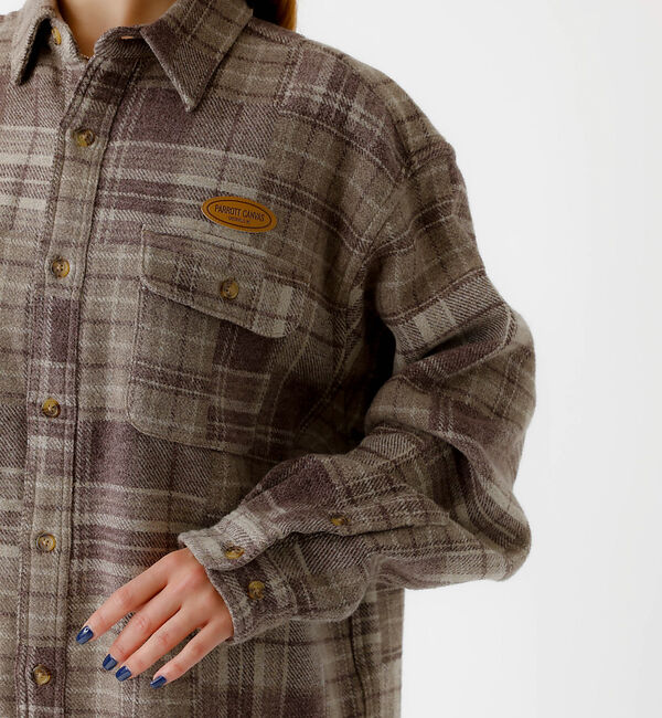 Rouge vif「【PARROTT CANVAS/パロットキャンバス】 CPO SHIRT/パッチ」|シャツ・ブラウス|