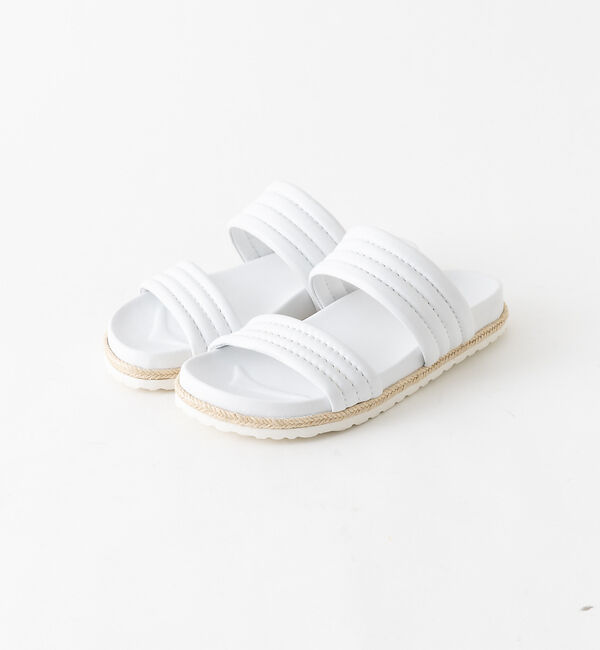 AU BANNISTER「【販売店舗限定】クッションベルトフットベットサンダル」|サンダル|ホワイト