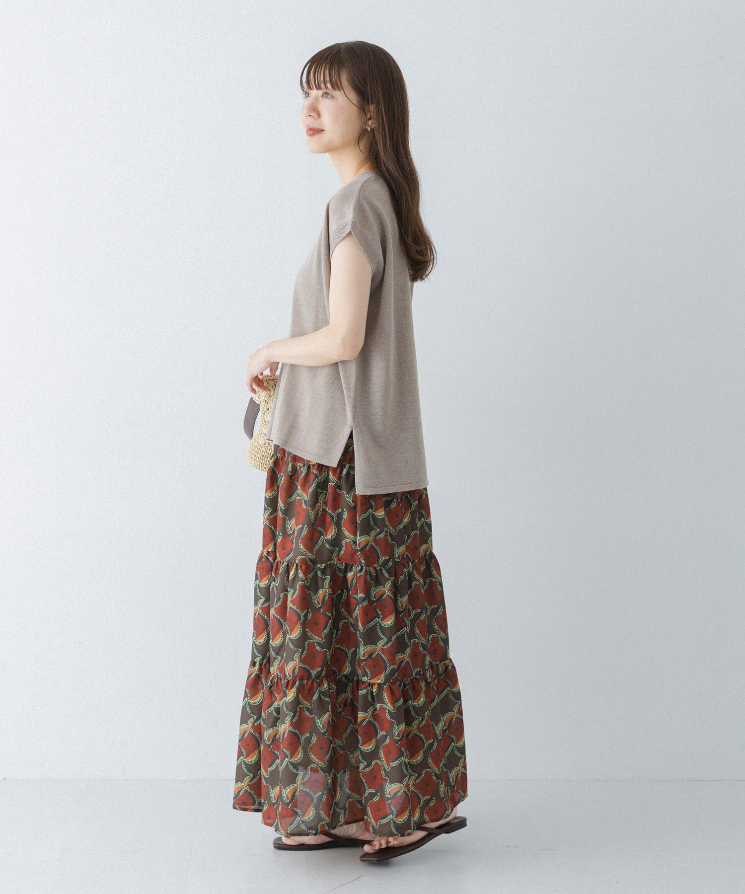 Sonny Label 「アフリカンプリントティアードスカート」|スカート|