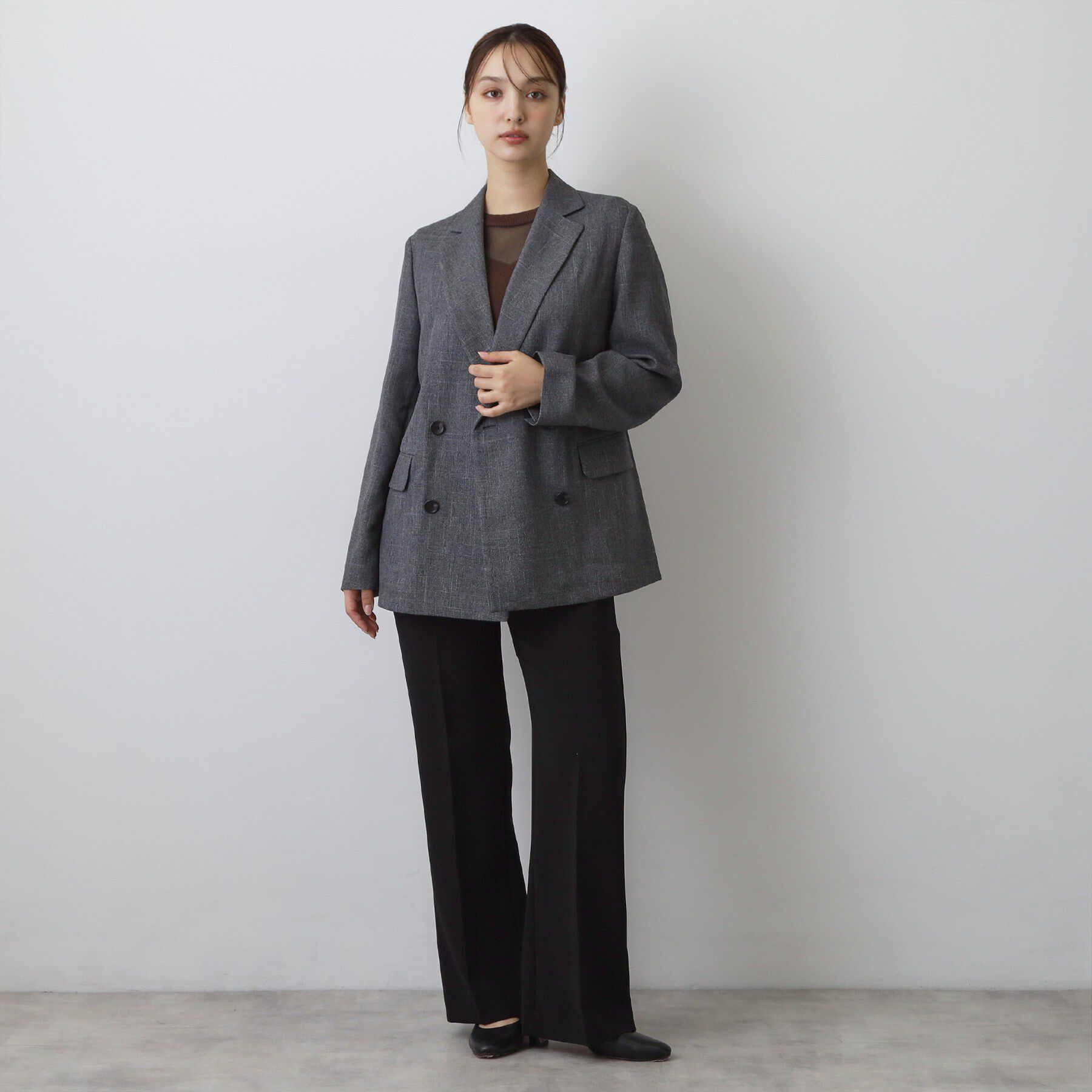 DRESSTERIOR「シャークスキン ラフジャケット」|テーラードジャケット|