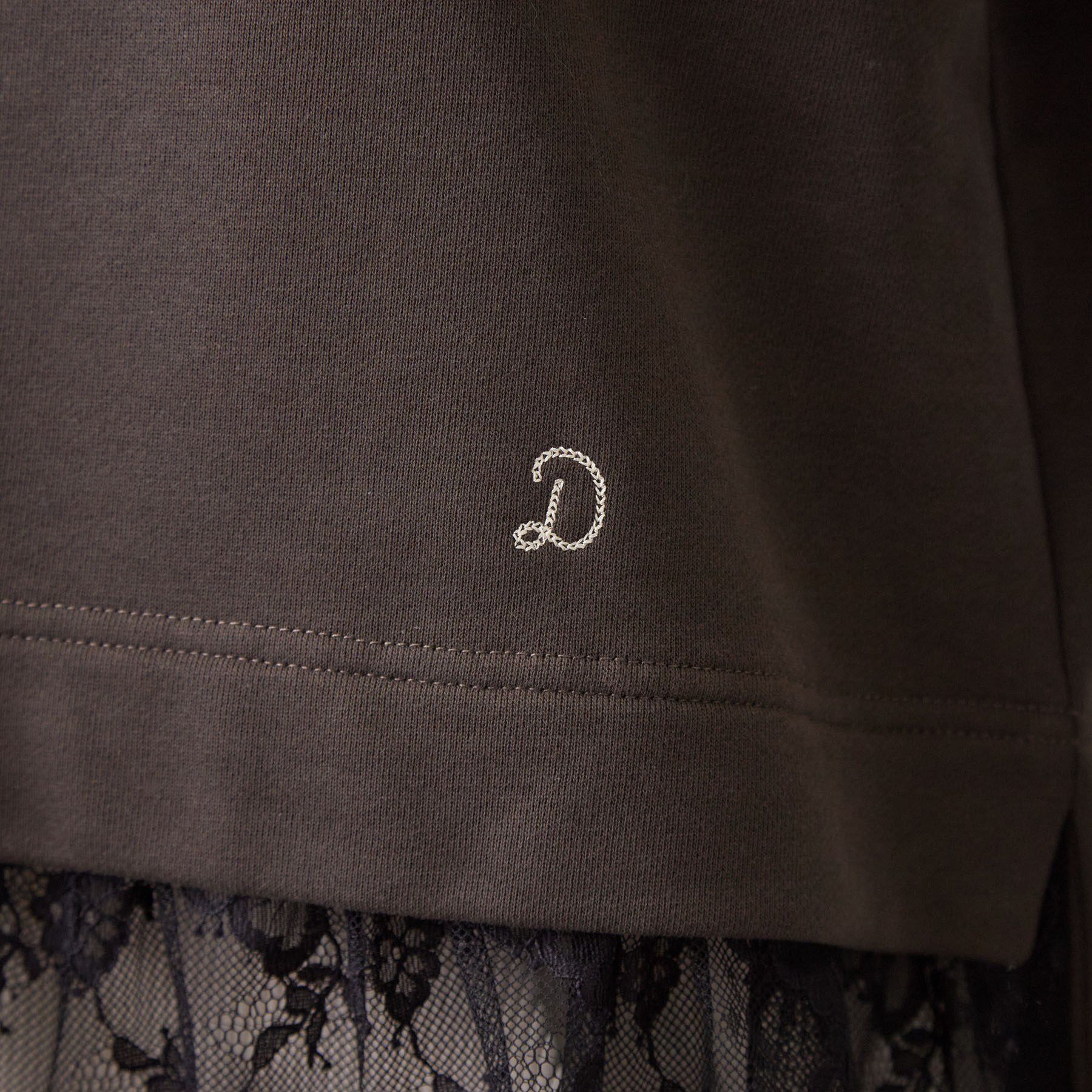 DRESSTERIOR「レースドッキング裏毛プルオーバー」|Tシャツ・カットソー|