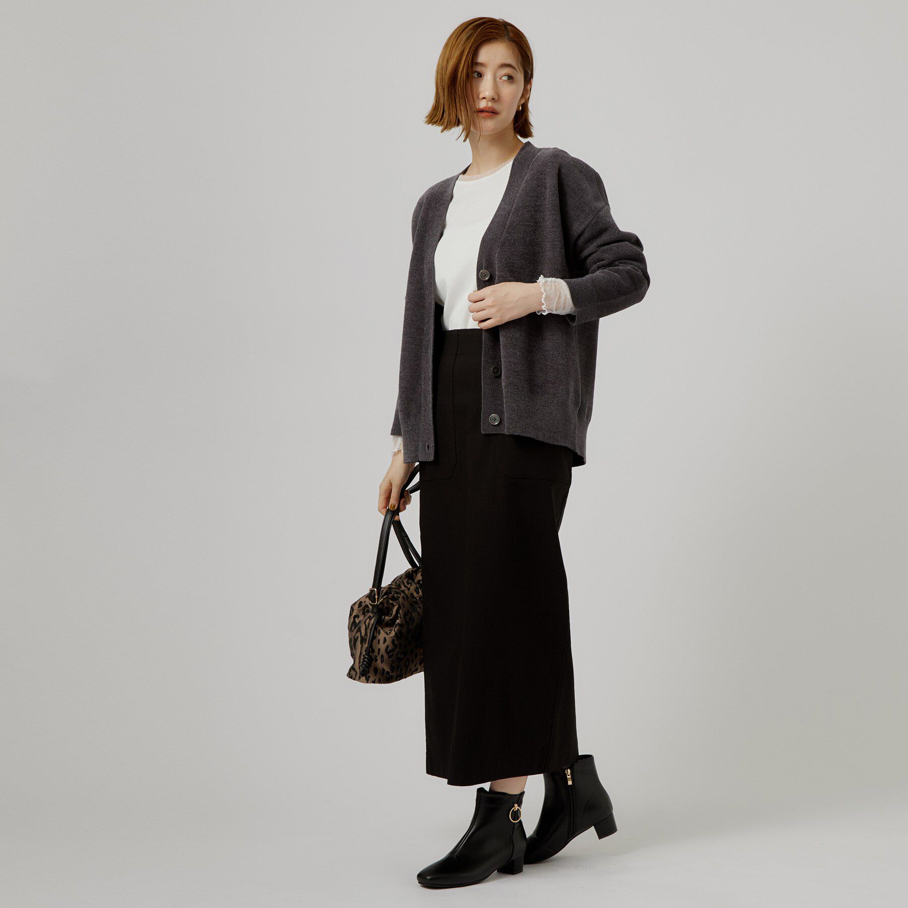 grove「【重ね着にも◎】チュールドッキングテレコカットソー」|Tシャツ・カットソー|