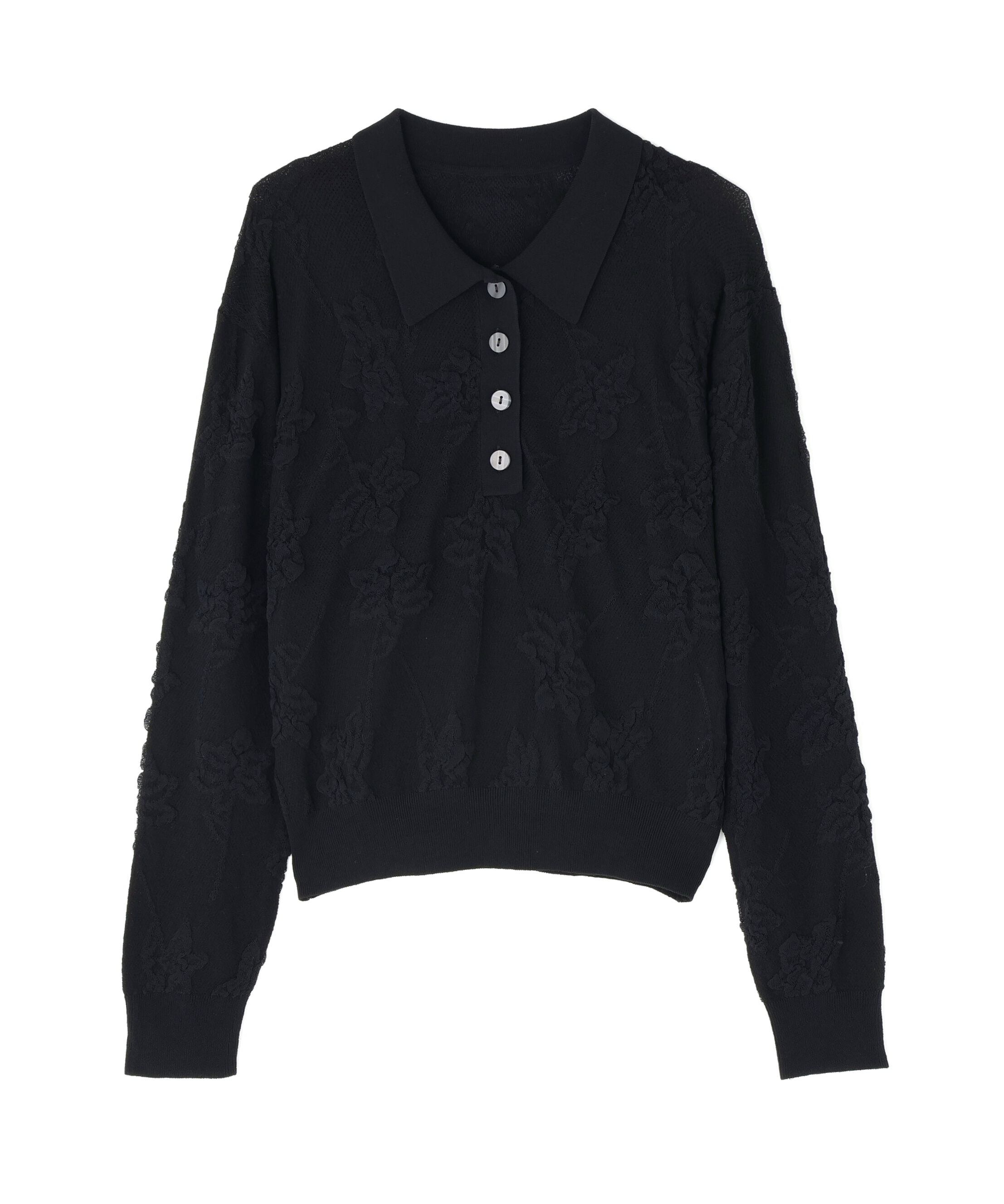 PROPORTION BODY DRESSING「ジャガードレースポロ 25AW」|ニット・セーター|