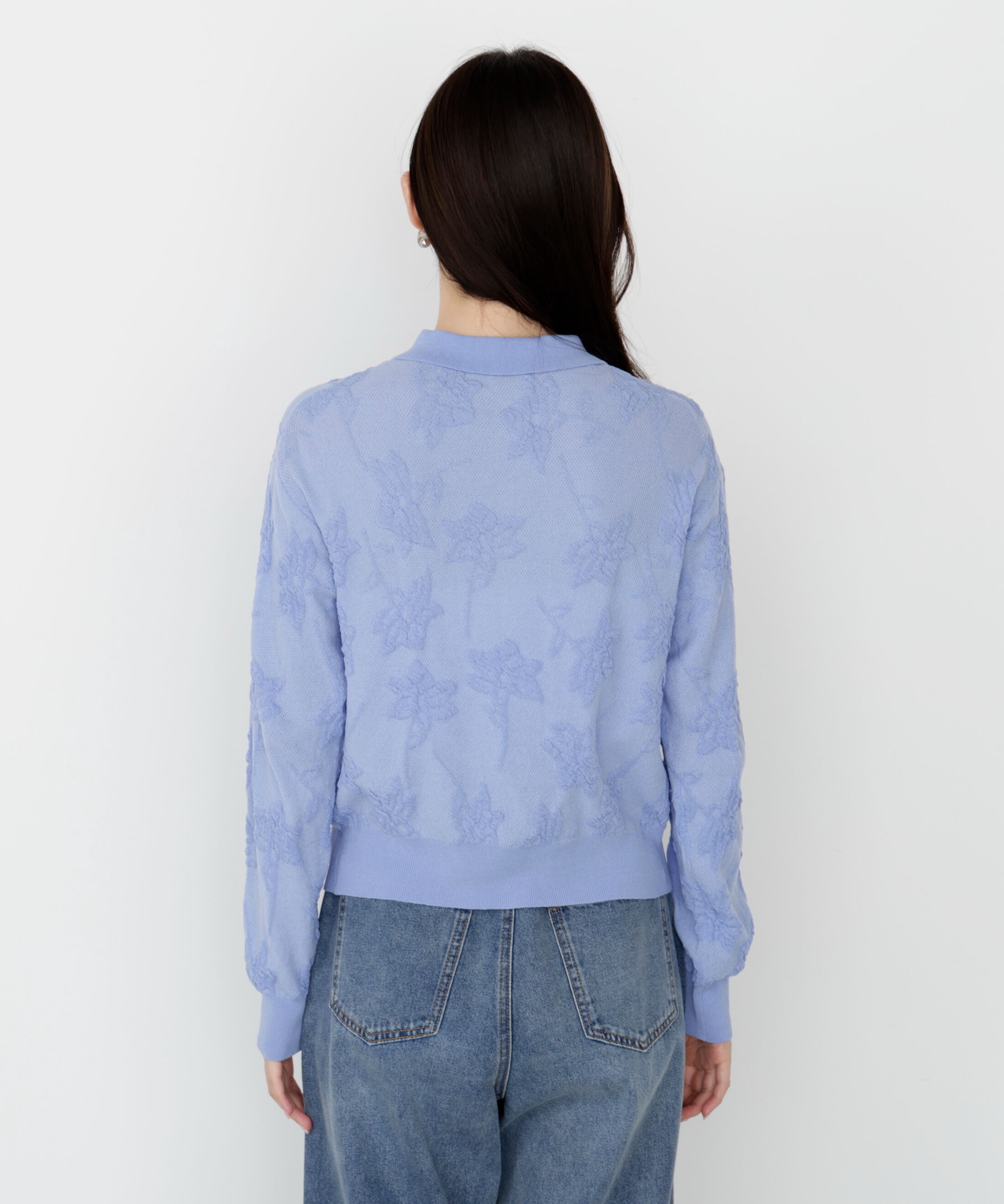 PROPORTION BODY DRESSING「ジャガードレースポロ 25AW」|ニット・セーター|