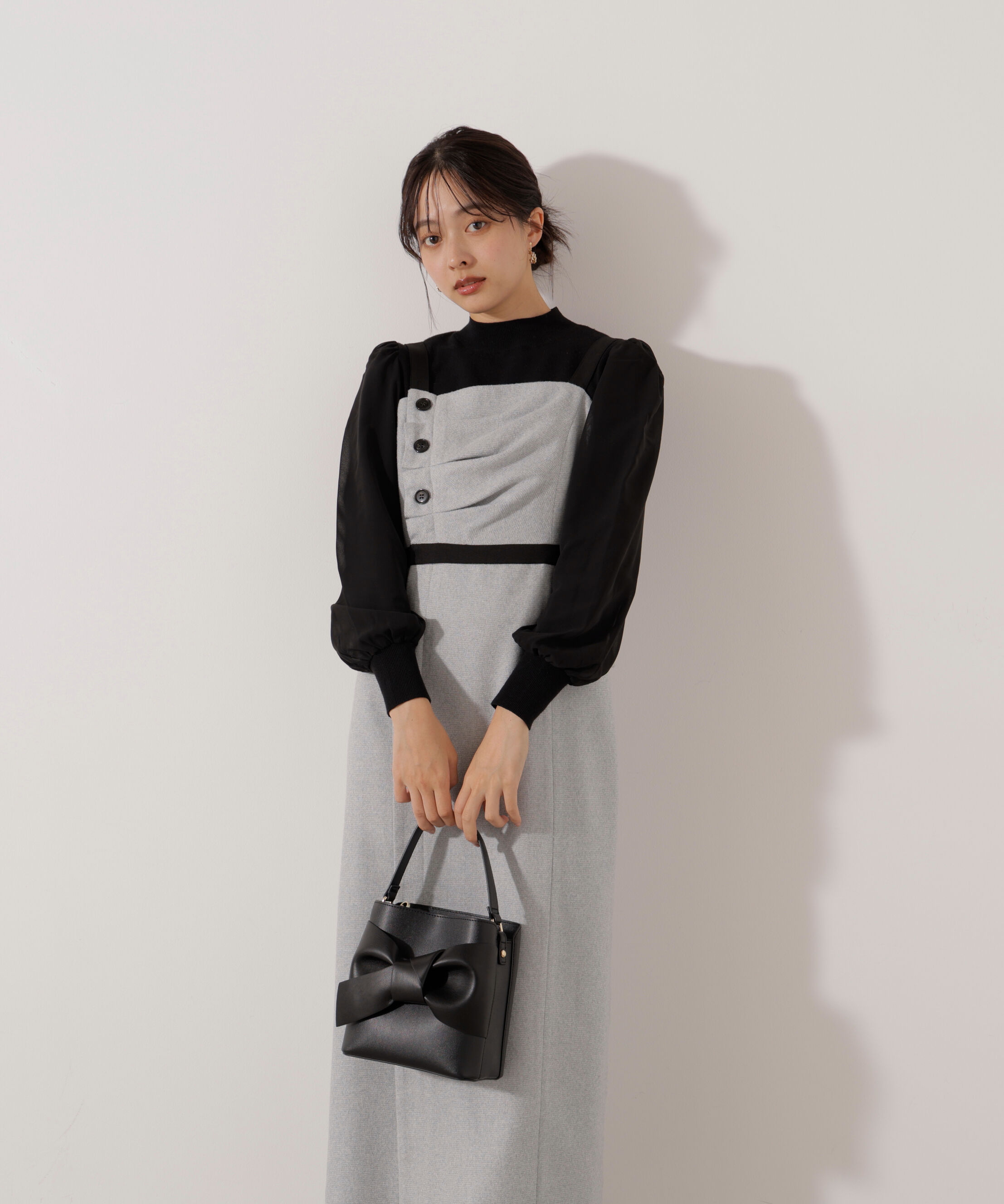 PROPORTION BODY DRESSING「＜加藤栞さん着用＞アシメタックジャンスカ」|ワンピース|