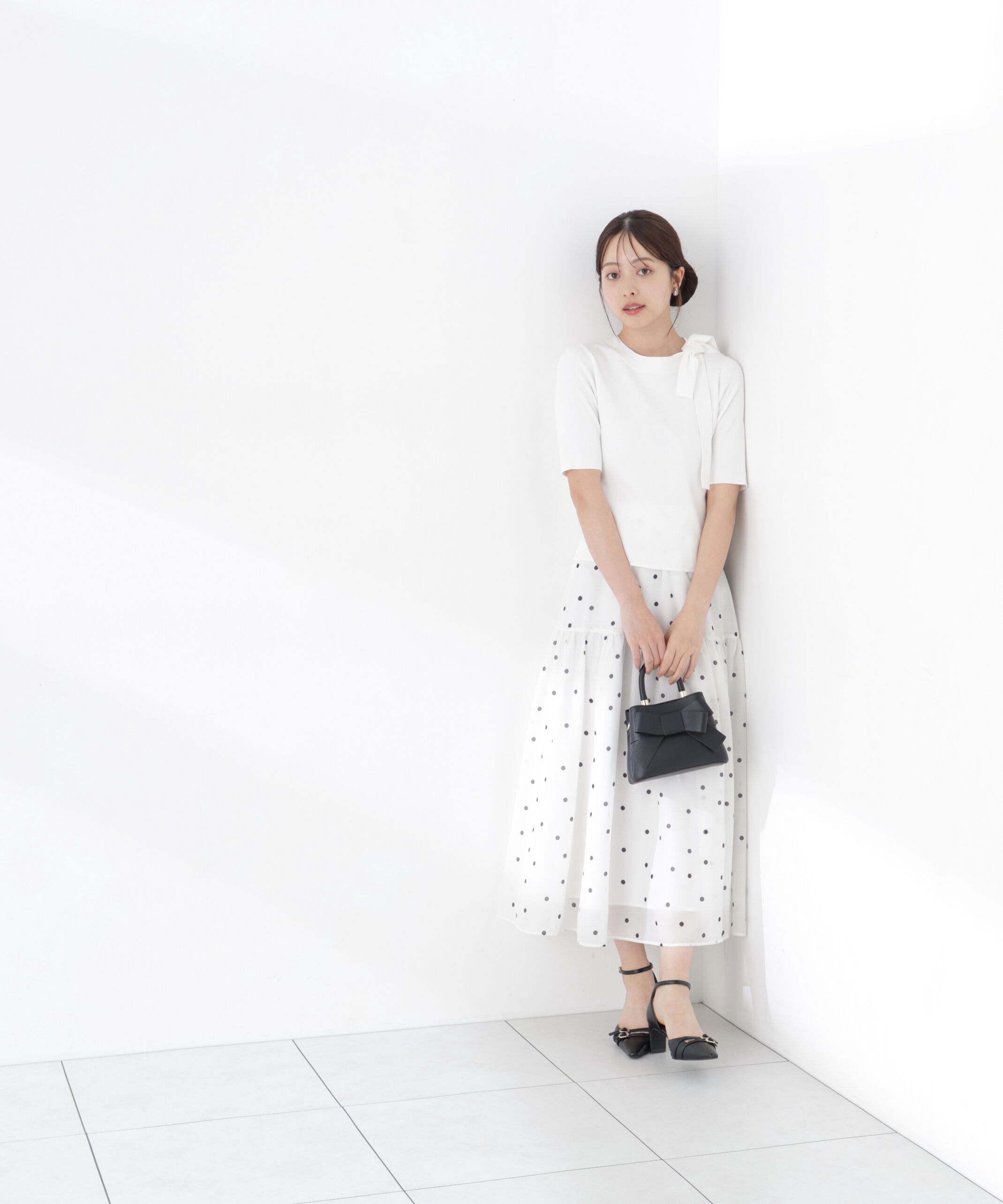 PROPORTION BODY DRESSING「＜UV＞サイドリボンニット　26SS」|ニット・セーター|