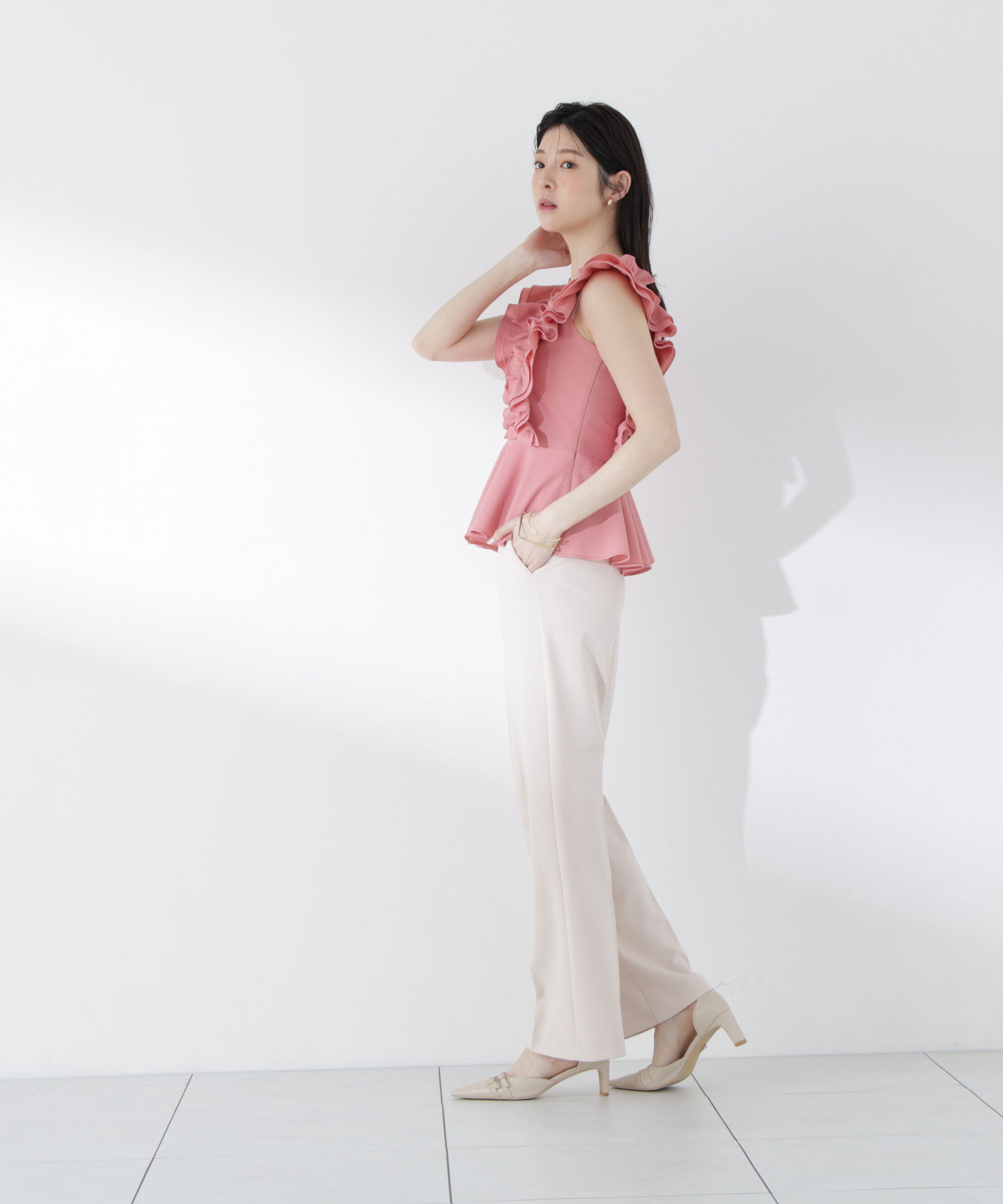 PROPORTION BODY DRESSING「フリルブラウス　26SS」|シャツ・ブラウス|