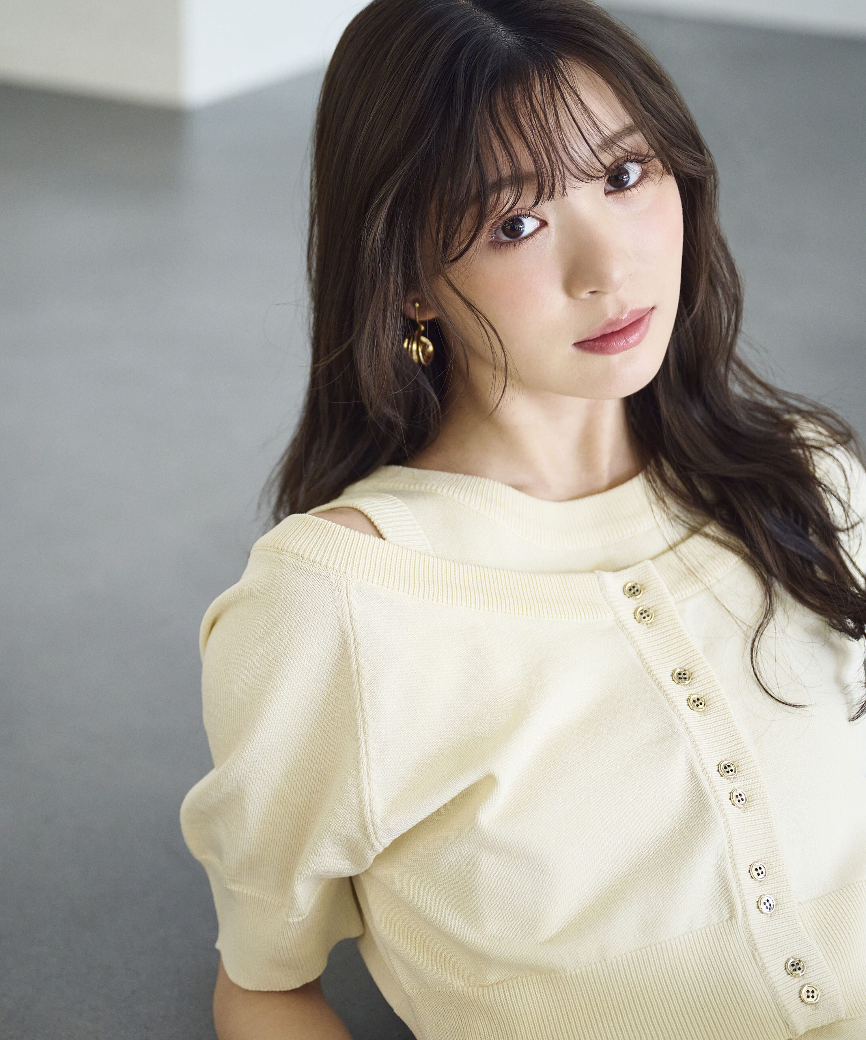 PROPORTION BODY DRESSING「＜中川紅葉さん着用＞ショートカーデレイヤードワンピース」|ワンピース|