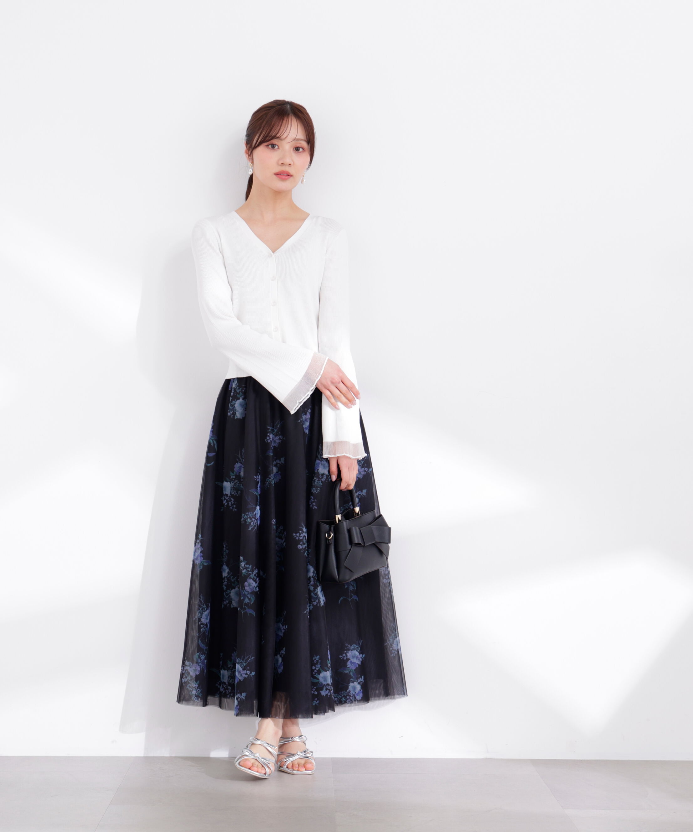 PROPORTION BODY DRESSING「花柄チュールスカート 26SS」|スカート|