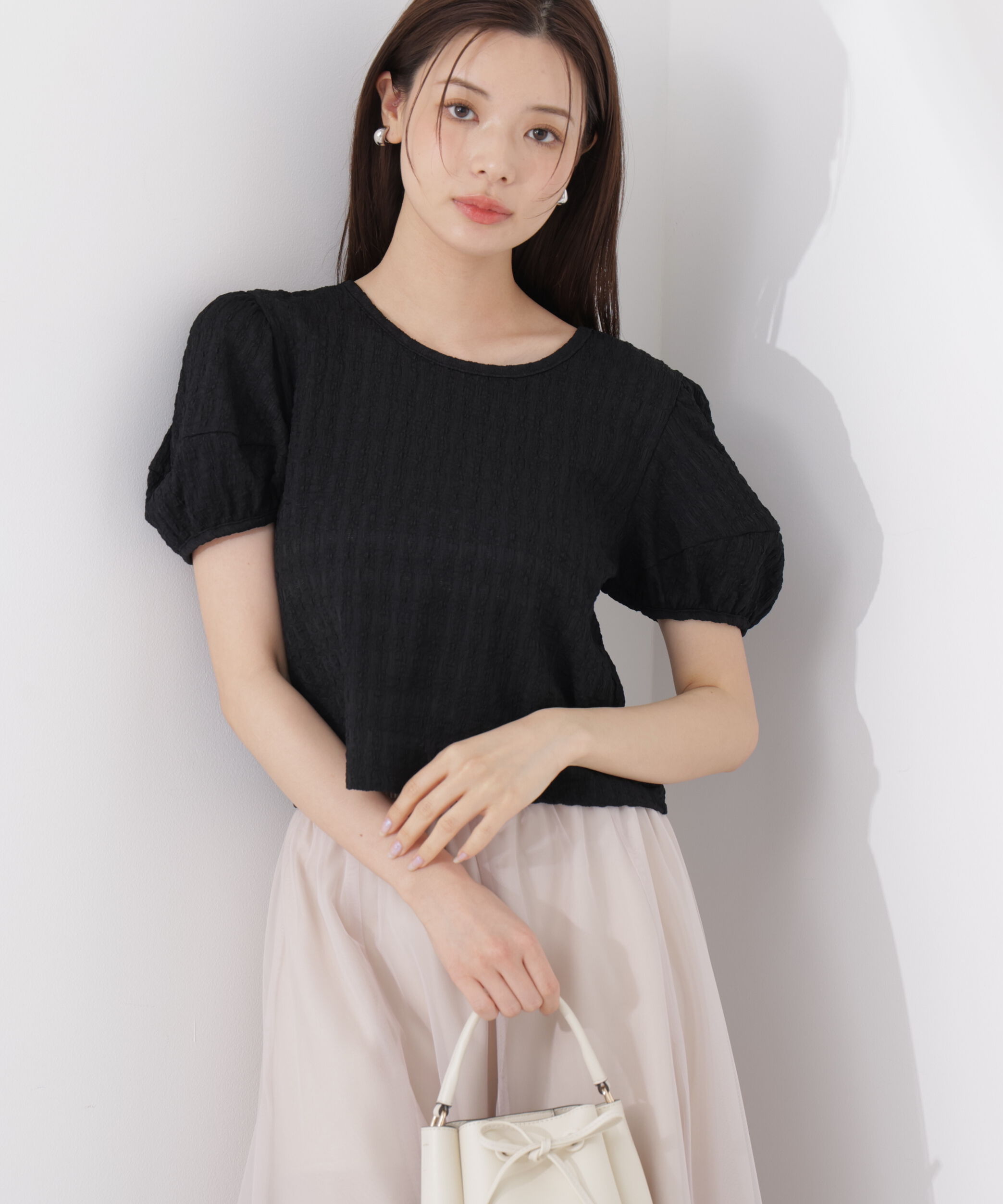 PROPORTION BODY DRESSING「バックオープンパフスリーブトップス26SS」|Tシャツ・カットソー|