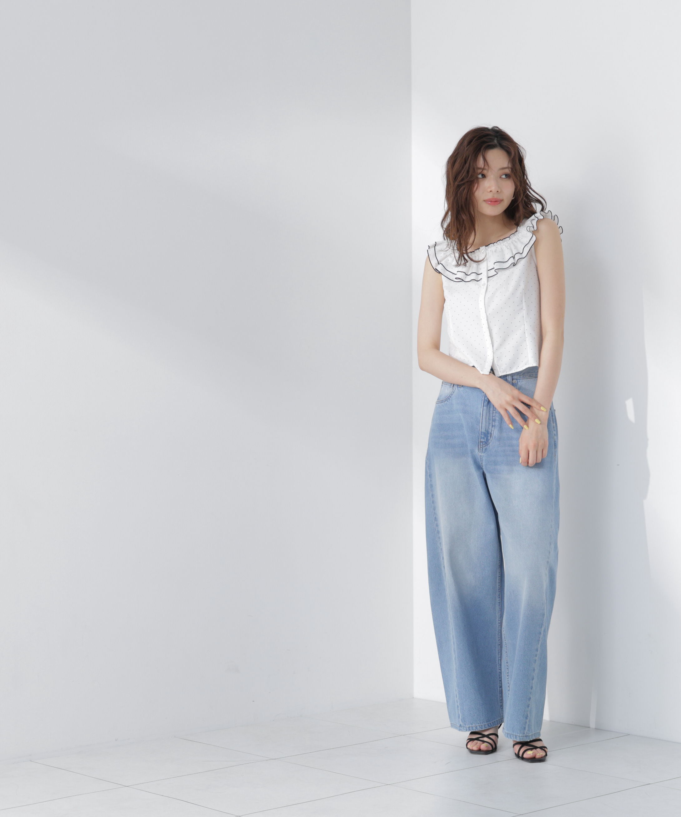 PROPORTION BODY DRESSING「ラッフルカラーブラウス」|シャツ・ブラウス|