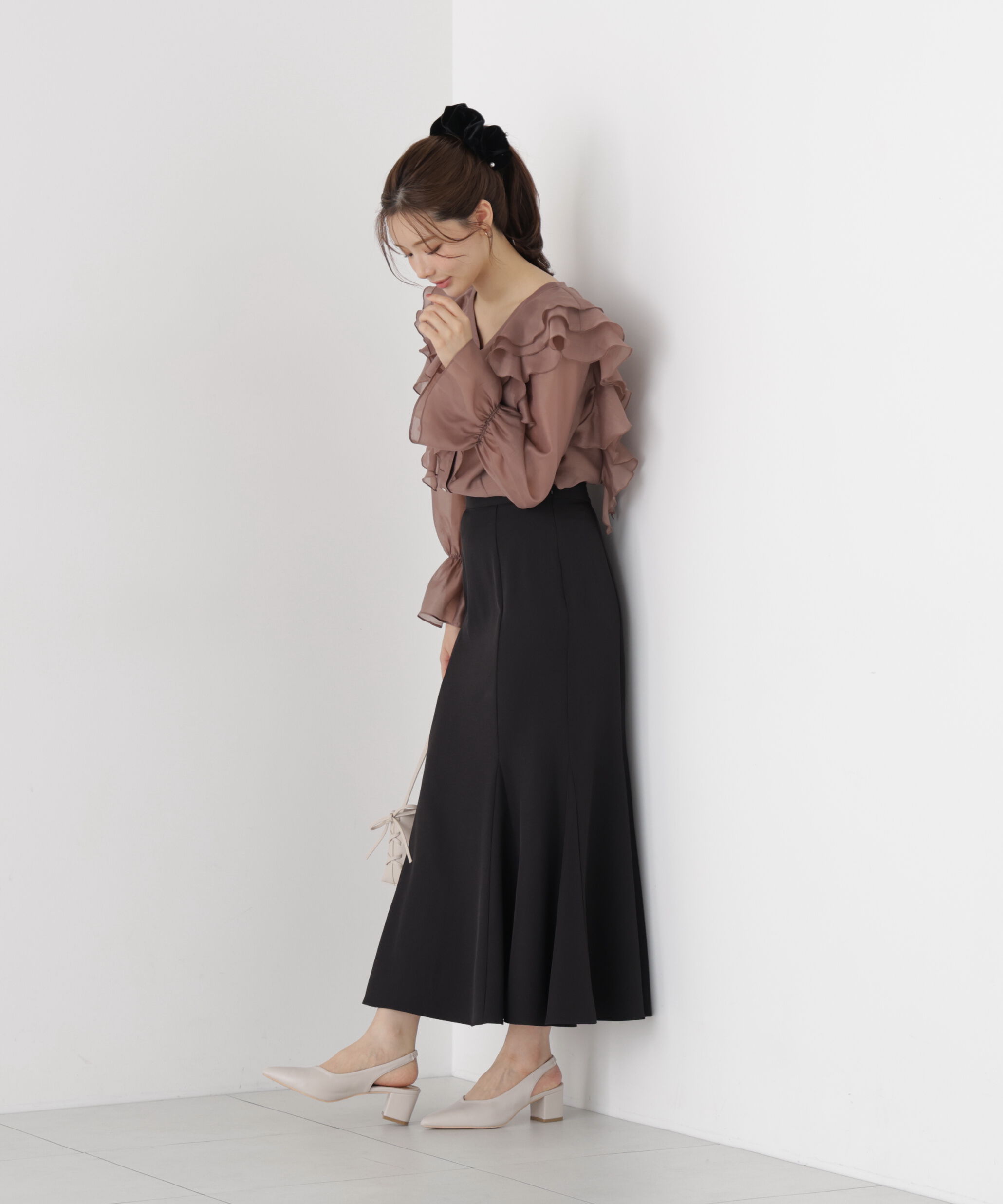 PROPORTION BODY DRESSING「ボリュームラッフルブラウス」|シャツ・ブラウス|